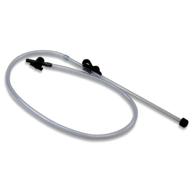 A syphon tube and trap for beer and wine.