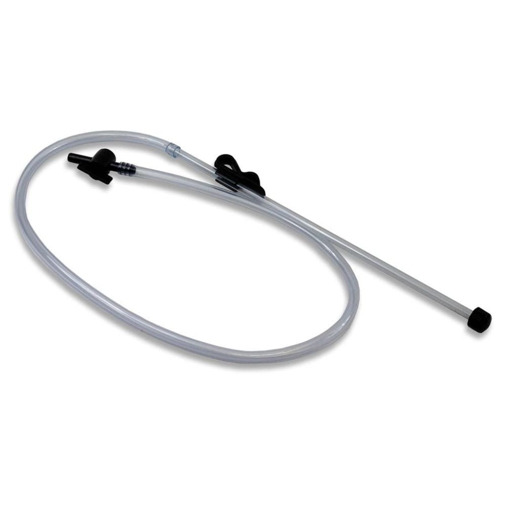 Large simple syphon A syphon tube and trap for beer and wine.